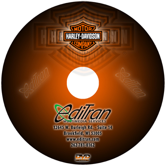 Harley-Davidson Demo DVD Label