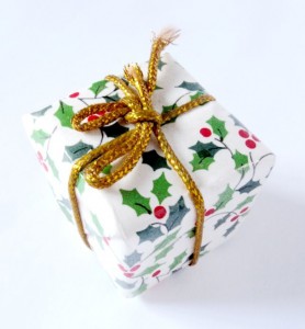 image of wrapped christmas gift